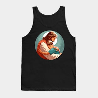 Jesus Hug - Christian - Jesus Love - Christian Gift Tank Top